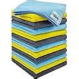 SOFTSPUN Microfiber Cleaning Cloths, 12pcs 30x30cms 220 GSM Multi ...