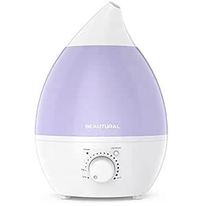 BEAUTURAL Cool Mist Humidifier, Ultrasonic Humidifiers, End for Dry Air ...