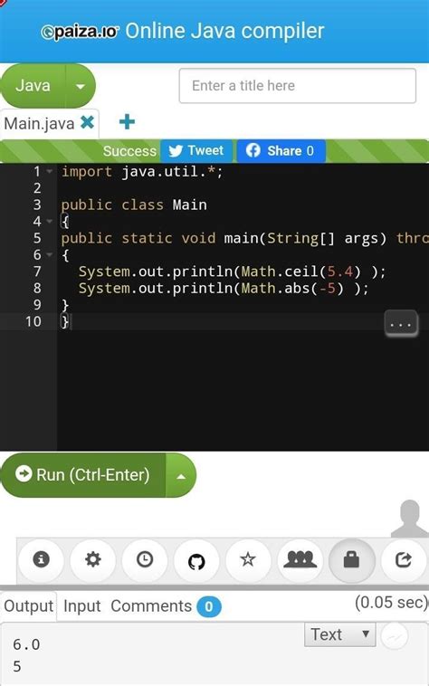 c. Give the output of the following Math functions:[2]1 Math ceil(5,4 ...