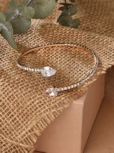 ZAVERI PEARLS Stone Gold-plated Kada Price in India - Buy ZAVERI PEARLS ...