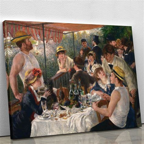 Luncheon of the Boating Party by Renoir Canvas Print or Poster | Canvas ...