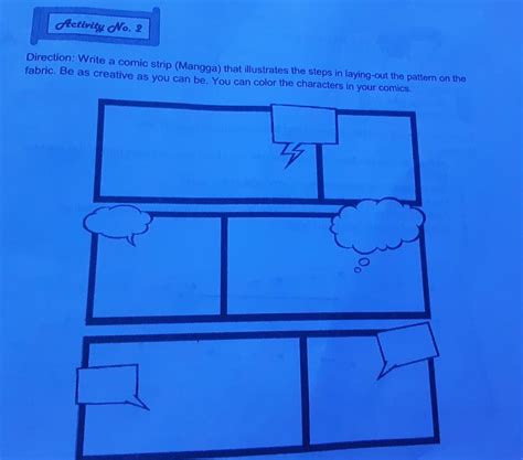 Activity No. 2 Direction: Write a comic strip (Mangga) that illustrates ...