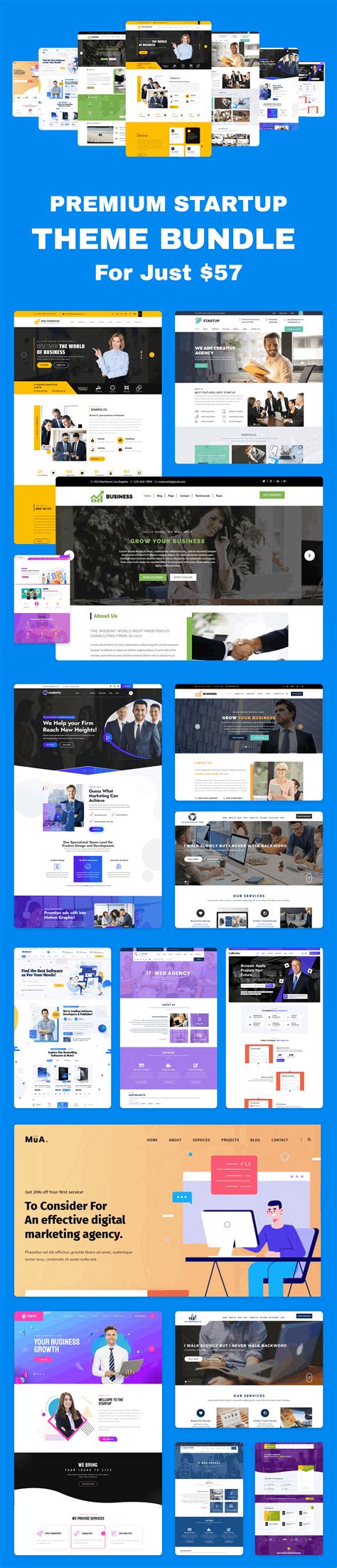 Startup Theme Bundle | Best Startup WordPress Themes Pack