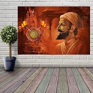 wallpics®Chhatrapati Shivaji Maharaj Glossy Photo Paper poster II (60cm ...