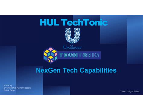 HUL Techtonic Knight Riders - Team: Knight Riders HUL TechTonic NexGen ...
