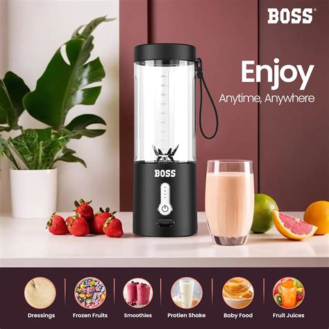 BOSS InstaBlend Portable Blender for Smoothies, Milk Shakes and Juices ...