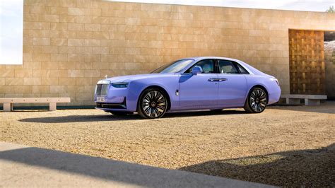 Rolls Royce Ghost Blue Purple Lilac Popular 8K HDR Desktop Wallpaper ...