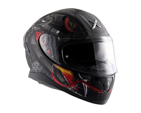 Axor Apex Venomous Dull Black Grey Helmet-M : Amazon.in: Car & Motorbike