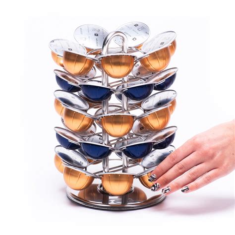 Buy Peak Coffee Revolving Storage Stand for 35 Nespresso Pods Holder ...