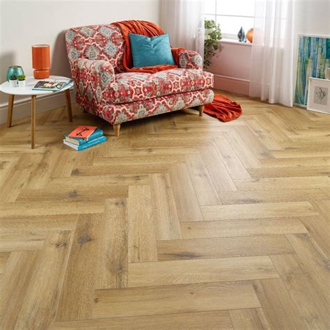 Regalia Dune Oak Herringbone LVT Rigid Core Click Luxury Vinyl Tile ...