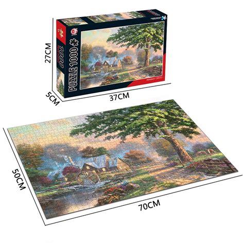 (Waterwheel) 1000 Pieces Large Jigsaw Puzzle for Adults - Waterwheel ...