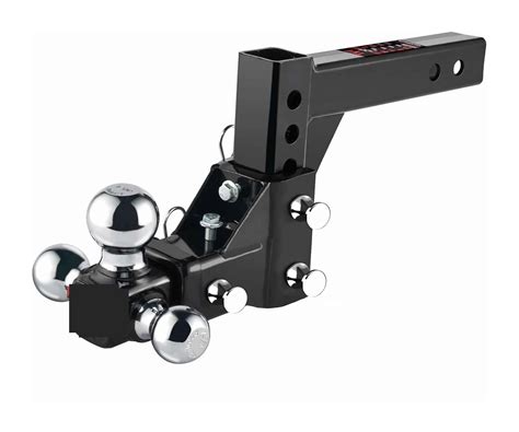 Adjustable Trailer Hitch Ball Mount, Tri-Ball (1-7/8" X 2" X 2-5/16 ...