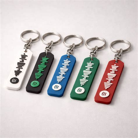 A Song You Can Carry – Spotify Code Keychain – Layerform