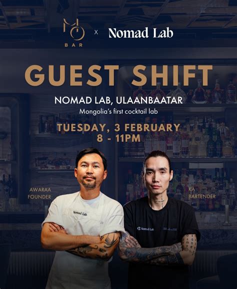 MO BAR Singapore Hosts Nomad Lab, Mongolia’s First Cocktail Lab, on 3 ...