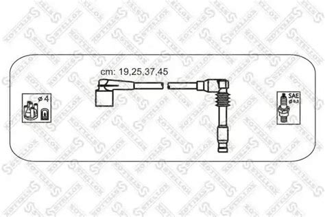 Купить 1038571SX Stellox - высоковольтные провода, комплект / Daewoo ...