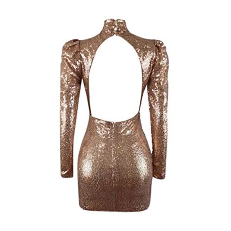 Sunward Women Dress Stylish ,Women Fashion Solid Sequin Mini Dress Long ...