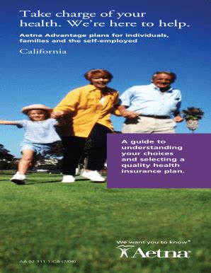 Fillable Online Aetna Individual Brochure - AB Insurance Fax Email ...