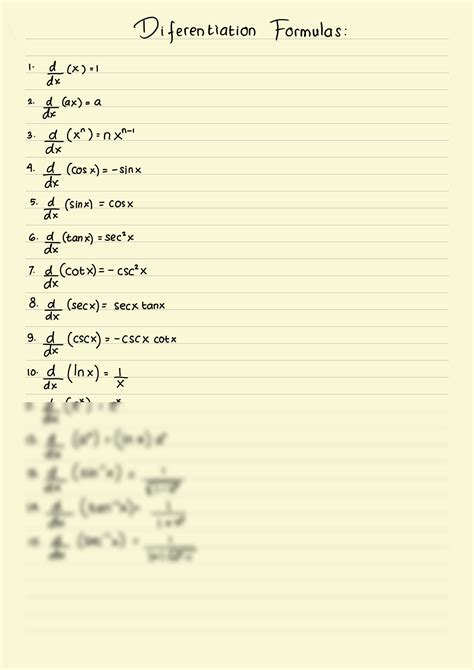 Image result for Advanced Calculus Formulas