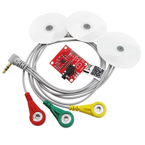 ECG SENSOR MODULE HEART RATE PULSE WITH ELECTRODE
