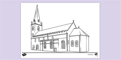Printable Church Colouring Pages | Colouring Sheets