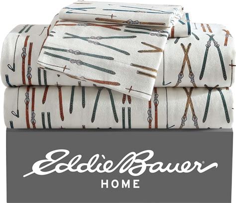 Amazon.com: Eddie Bauer - Flannel Sheets Queen Size, Anti-Pilling & Wrinkle Resistant Cotton ...