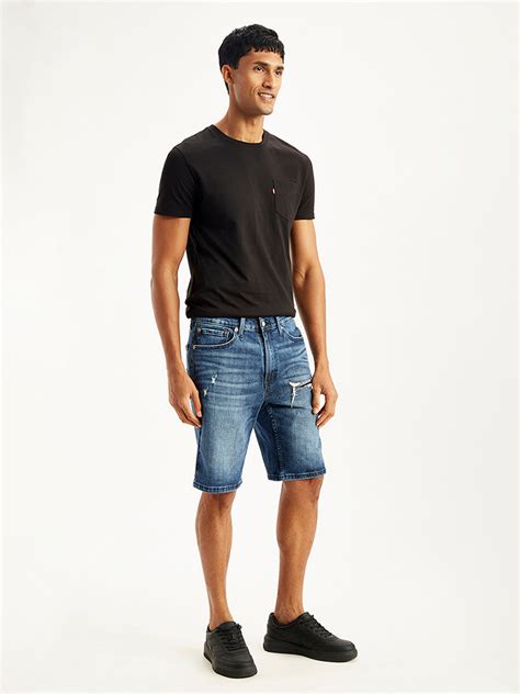 Men's Blue Tapered Denim Shorts – Levis India Store