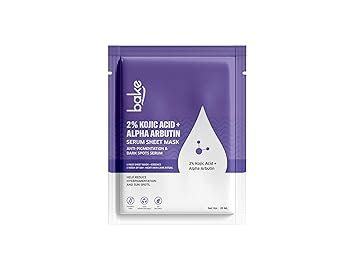 Buy BAKE 2% Kojic Acid + Alpha Arbutin Serum Sheet Mask for Glowing ...