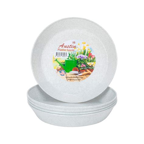 Buy Austin er 18 Inch (16.3 Inch Base) Case of 5 Saucers - White ...