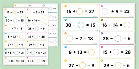 👉 Missing Numbers to 30 Maths Sticky Labels - Twinkl