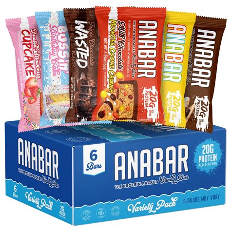 Buy Anabar Protein Bar, The New Sampler Pack, The Protein-Packed Candy ...