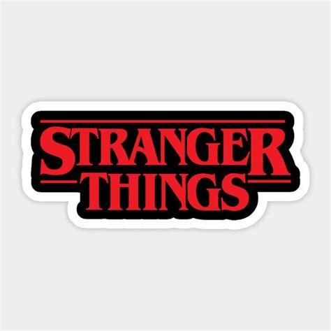 Stranger Things Sticker Pack Telegram Stranger Things Logo Vinyl Decal ...