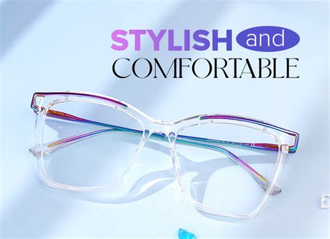 Square Krystle Clear Eyeglasses deals -Zeelool