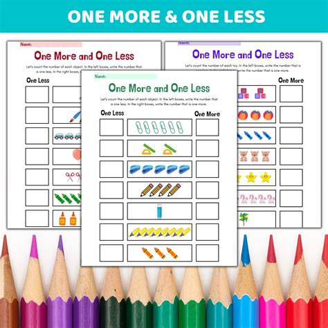 Image result for One More One Less Worksheets