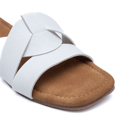 Criss Cross Flats - White – Dapperfeet