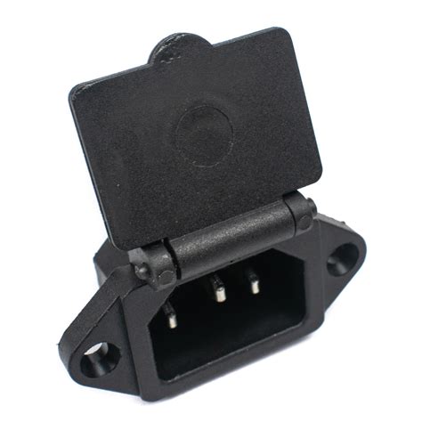 Buy IEC320 C14 Panel Mount Plug Computer Adapter Power Connector Socket ...