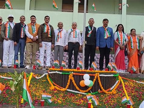 Shri A. P. Patel Arts and Mr. N. P. Organized flag hoisting program at ...