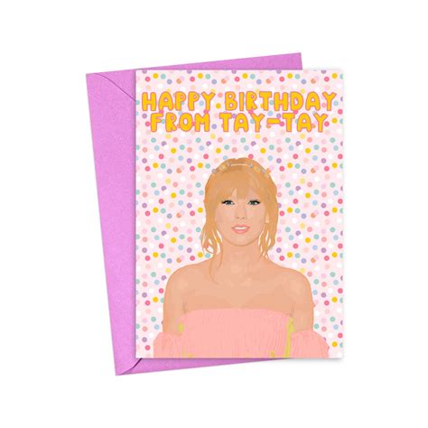 Taylor Swift Birthday Card – Sage & Vibe
