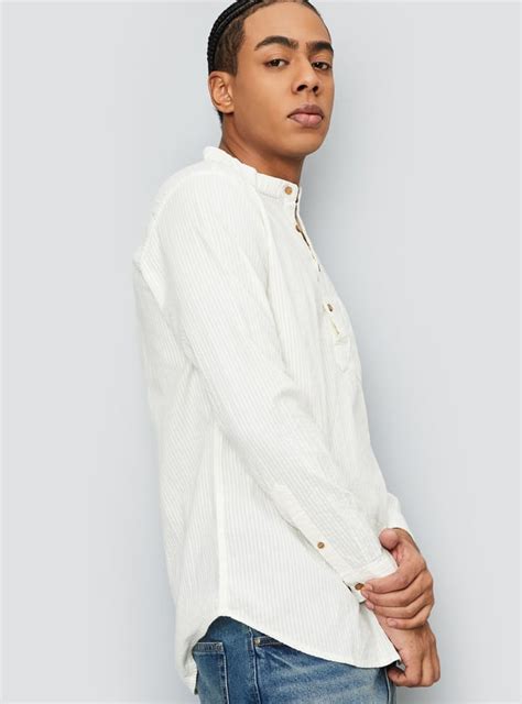 Buy Men Striped Slim Fit Short Kurta Online at just Rs. 799.0 ...