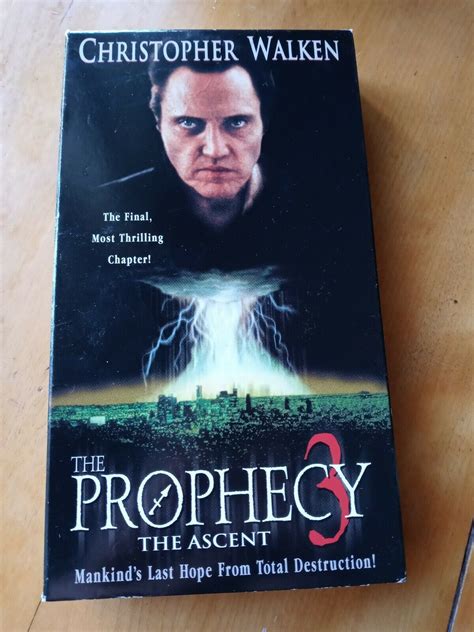 The Prophecy 3 The Ascent VHS VCR Tape Movie Christopher Watkins Used ...
