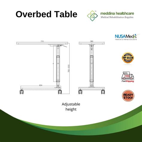 Overbed Table - MHE Medical Supplies Sdn Bhd