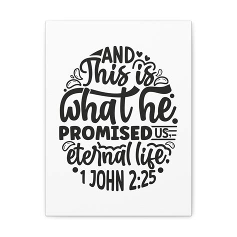 Scripture Walls 1 John 2:25 Eternal Life Bible Verse Canvas Christian ...