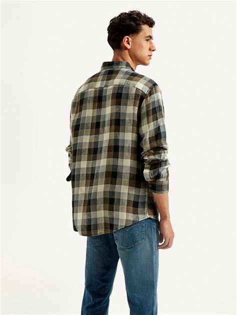 Men's Redloop Checkered Slim Fit Linen Shirt – Levis India Store