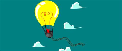 Download wallpaper 2560x1080 light bulb, air balloon, flight, sky dual ...