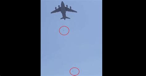 Caught on camera: People trying to escape Kabul by clinging to plane ...