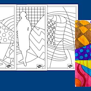 Pop Art Presidents Day Art Worksheet for Kids | Twinkl USA