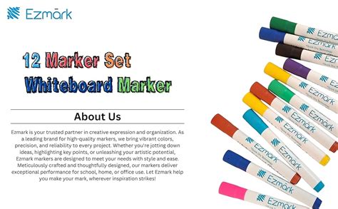 Everrite Ezmark Whiteboard Dry Erase Temporary Marker