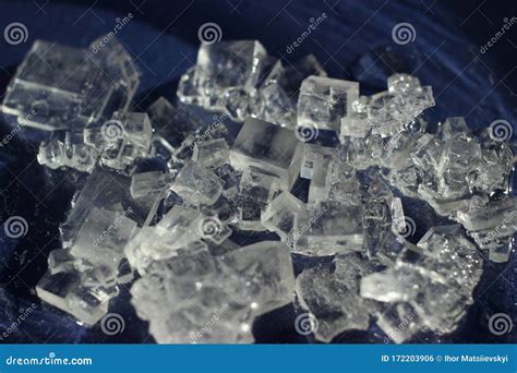 Crystals Of Sodium Borate Under The Microscope Stock Image ...