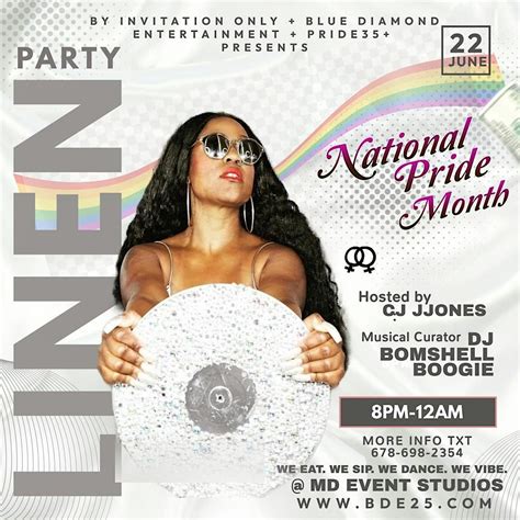 EXCLUSIVE ALL LADIES LINEN PARTY | NATIONAL PRIDE MONTH | FOR MATURE ...