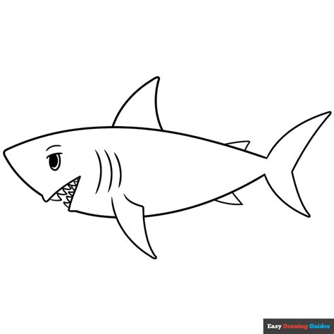 How to Draw an Easy Shark for Kids - Really Easy Drawing Tutorial