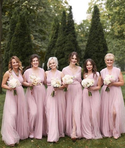 Blush Pink Bridesmaid Dresses